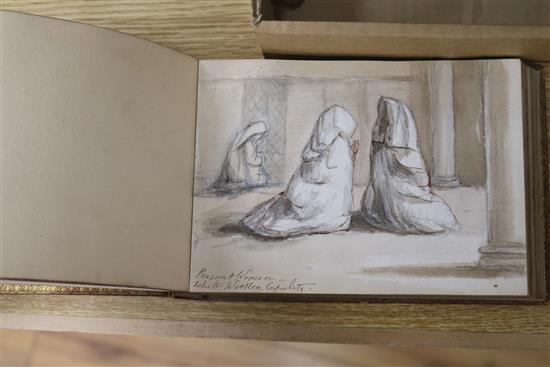 CLM, an album of sketches in The Pyrenees c.1856, 5 x 7in.